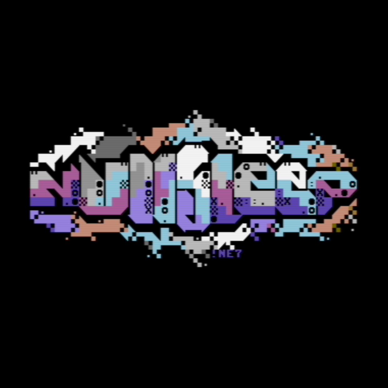 nullsleep c64 petscii logo by ne7