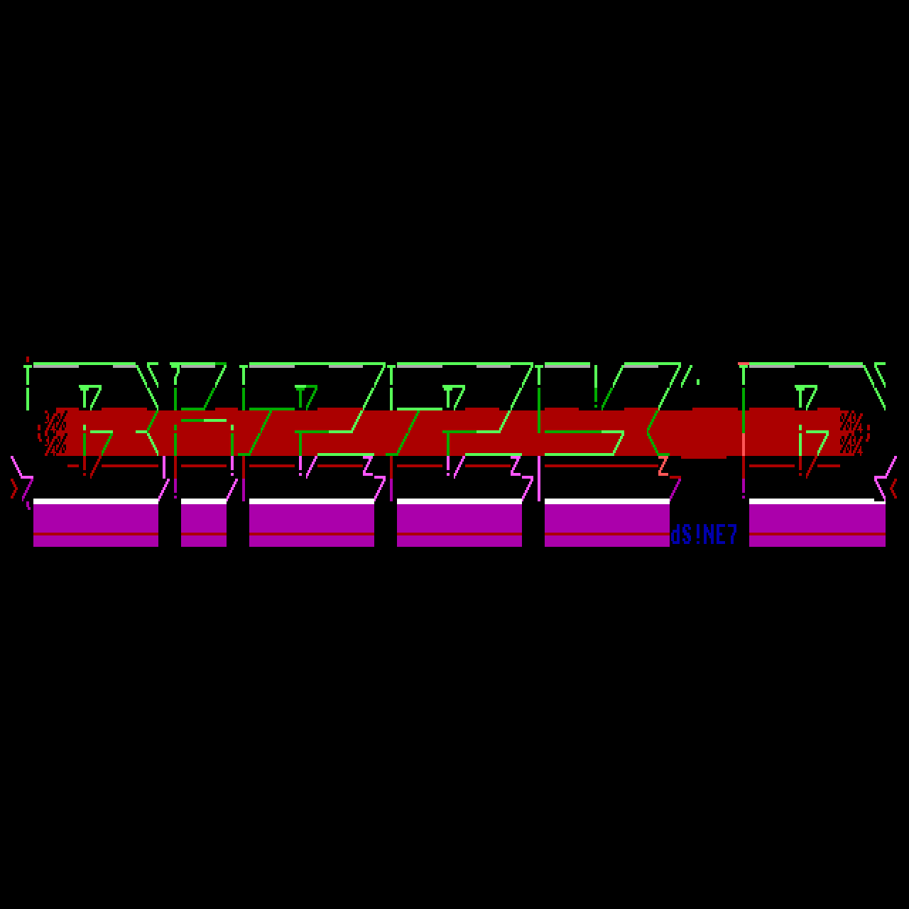 Bizzy B Amiga ANSI logo by ne7