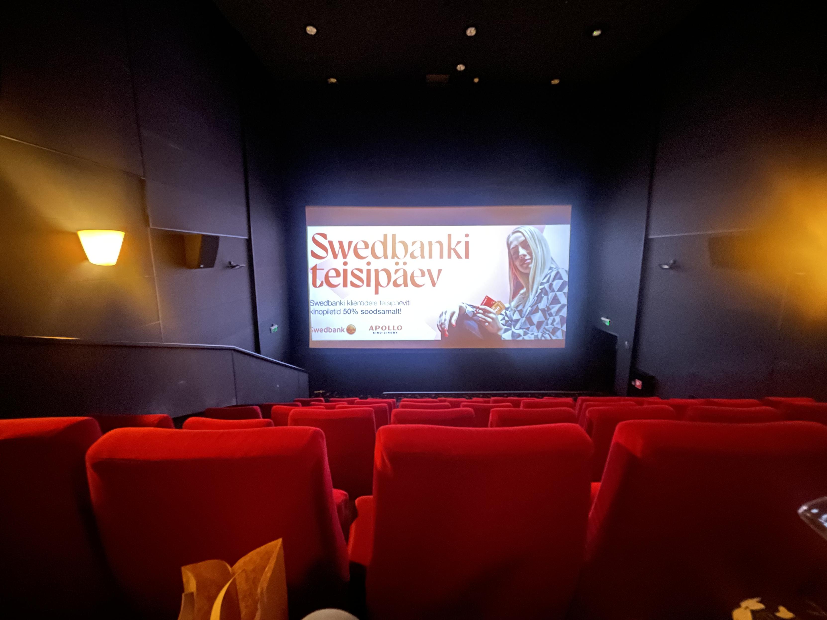 A small, and empty, cinema